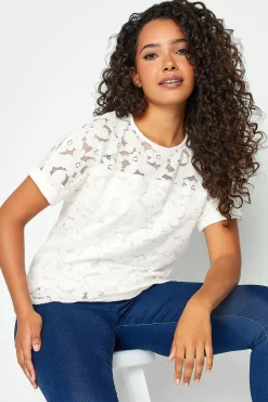 M&Co Womens M&Co Ivory White Lace Blouse