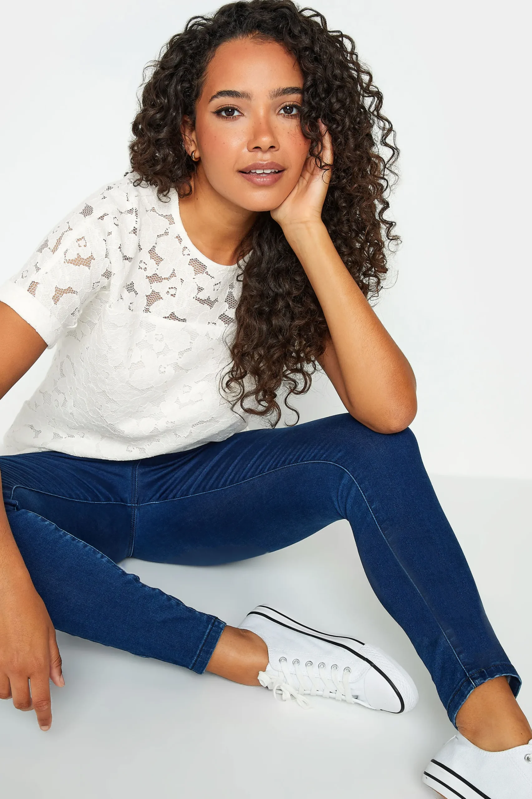 M&Co Womens M&Co Ivory White Lace Blouse