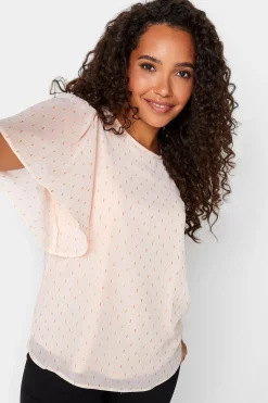 M&Co Womens M&Co Light Pink Glitter Blouse