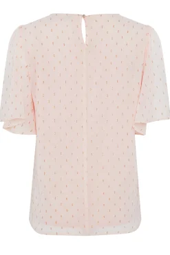 M&Co Womens M&Co Light Pink Glitter Blouse