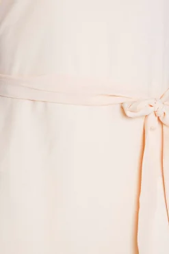 M&Co Womens M&Co Light Pink Tie Waist Tunic Dress