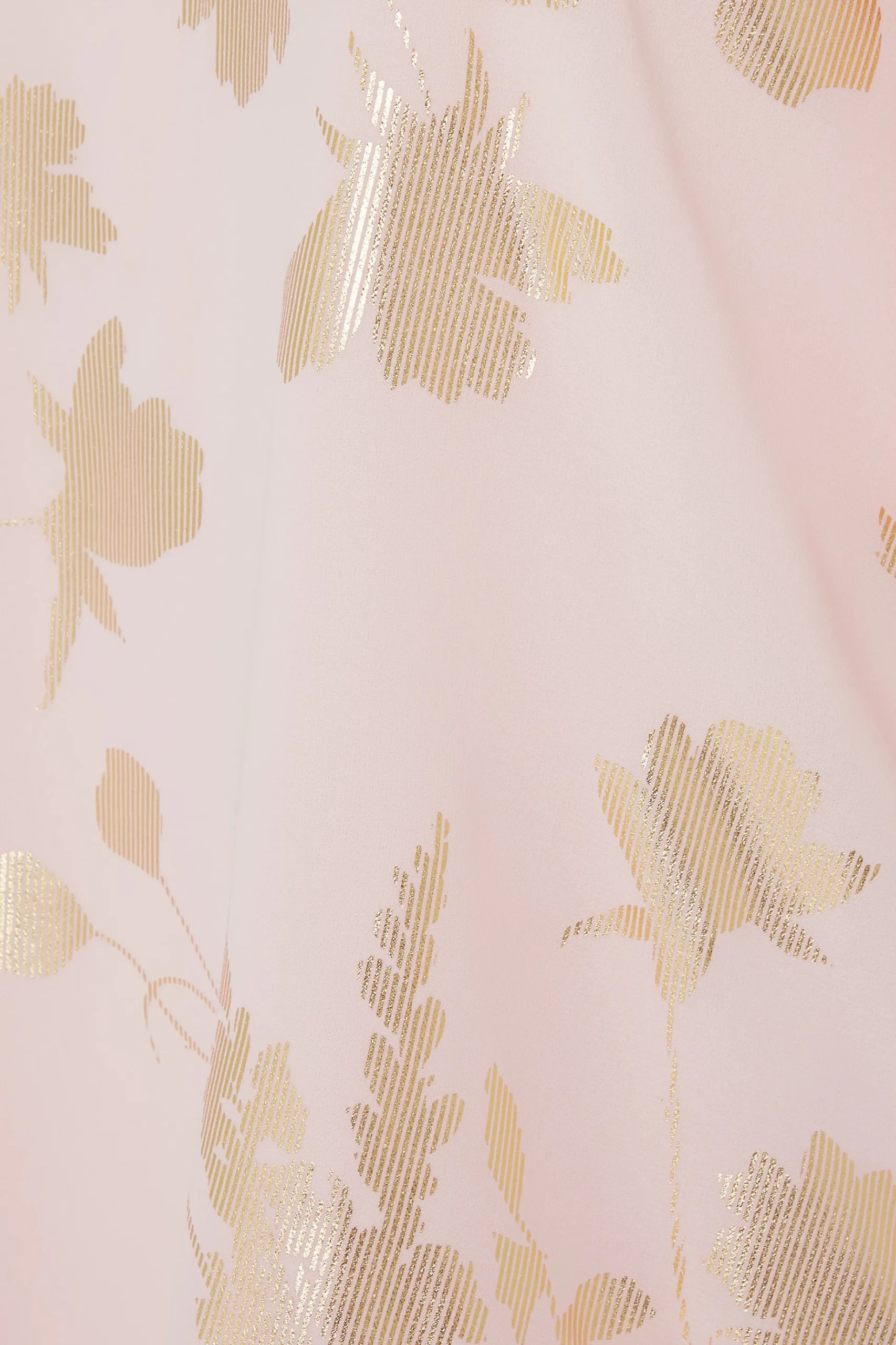 M&Co Womens M&Co Light Pink Floral Shimmer Blouse