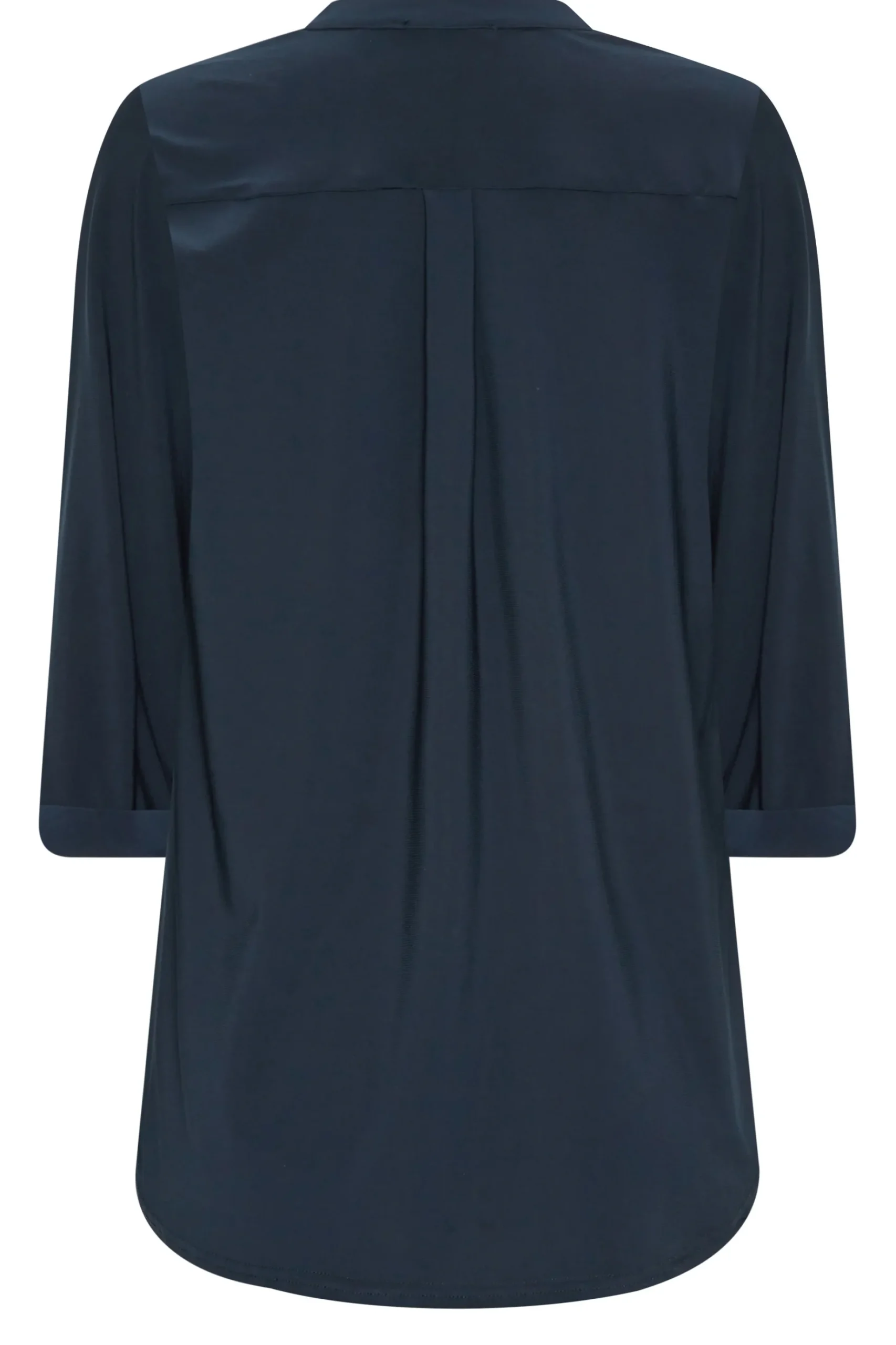 M&Co Womens M&Co Navy Blue Half Placket Shirt