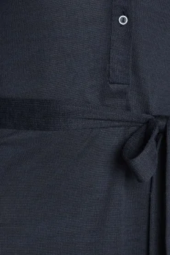 M&Co Womens M&Co Navy Blue Tie Waist Tunic Dress