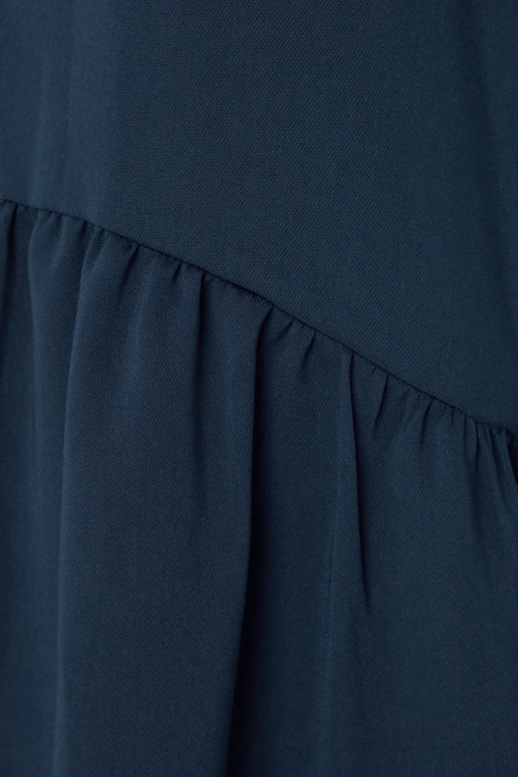 M&Co Womens M&Co Navy Blue Frill Hem Shirt