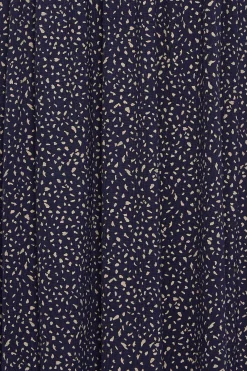 M&Co Womens M&Co Navy Blue Polka Dot Maxi Dress