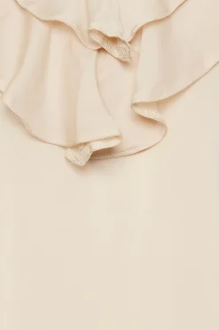 M&Co Womens M&Co Nude Frill Front Blouse