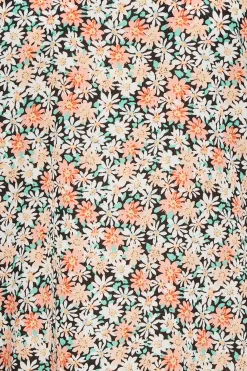 M&Co Womens M&Co Orange Daisy Print Blouse