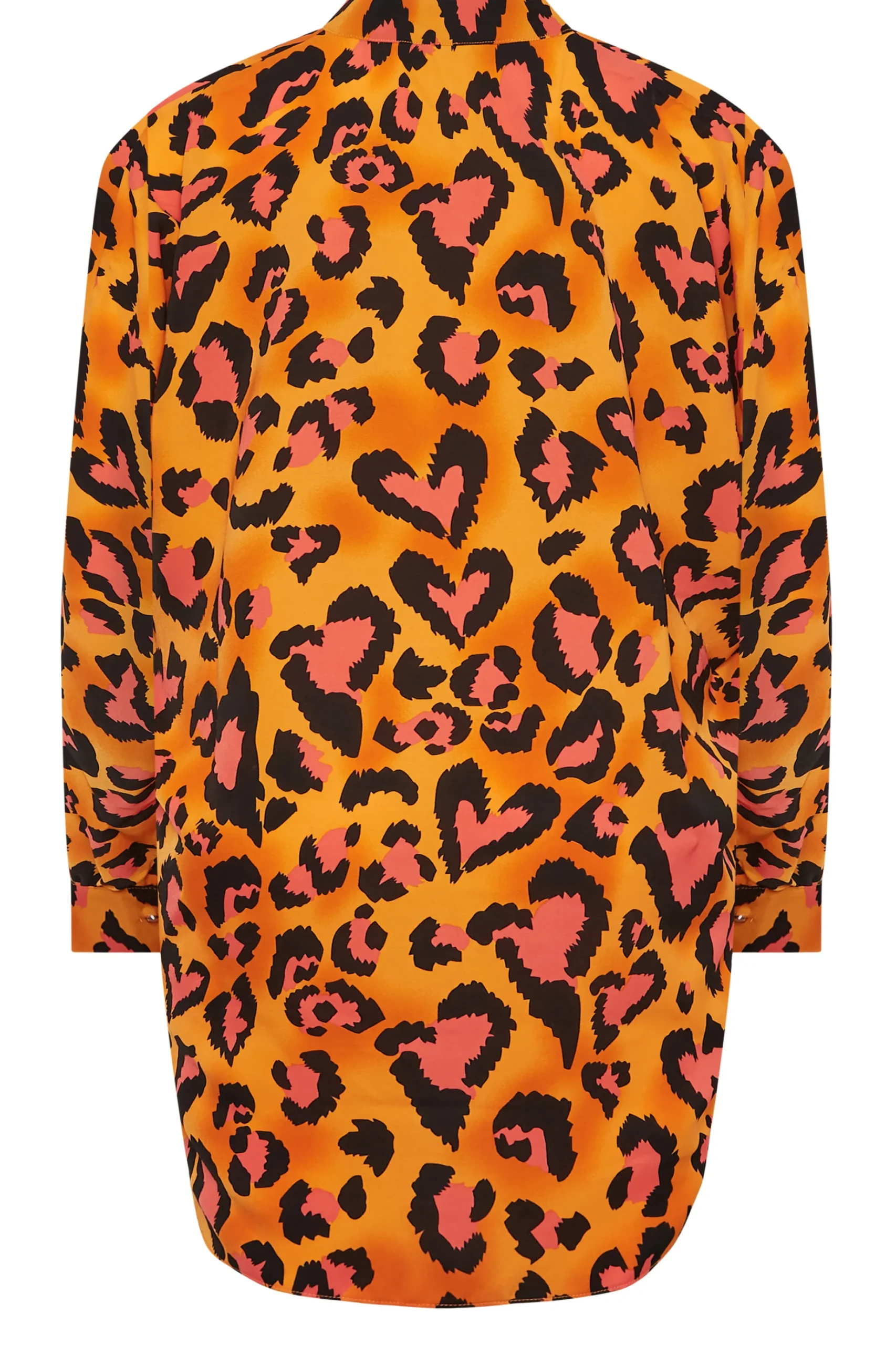 M&Co Womens M&Co Orange Leopard Print Blouse