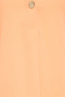 M&Co Womens M&Co Orange Statement Button Tab Sleeve Shirt