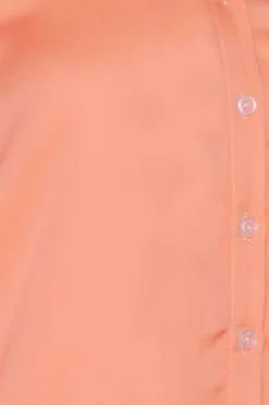 M&Co Womens M&Co Orange Tab Sleeve Shirt