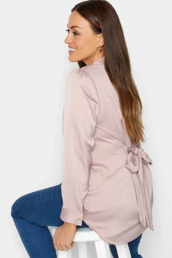 M&Co Womens M&Co Pink Button Through Tunic Shirt