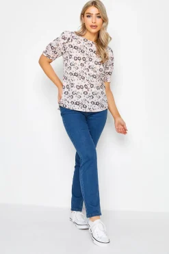 M&Co Womens M&Co Pink Daisy Print Blouse