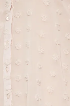 M&Co Womens M&Co Pink Dobby Spot Shirt