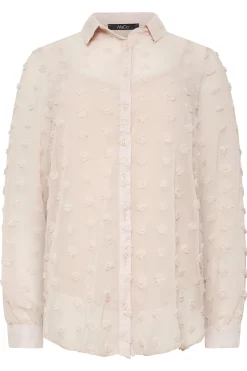 M&Co Womens M&Co Pink Dobby Spot Shirt