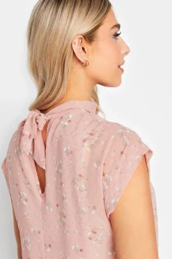M&Co Womens M&Co Pink Floral Print Blouse