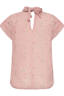 M&Co Womens M&Co Pink Floral Print Blouse