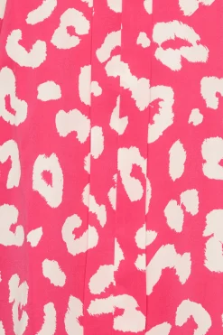 M&Co Womens M&Co Pink Leopard Print Blouse