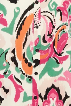 M&Co Womens M&Co Pink Paisley Print Long Sleeve Shirt