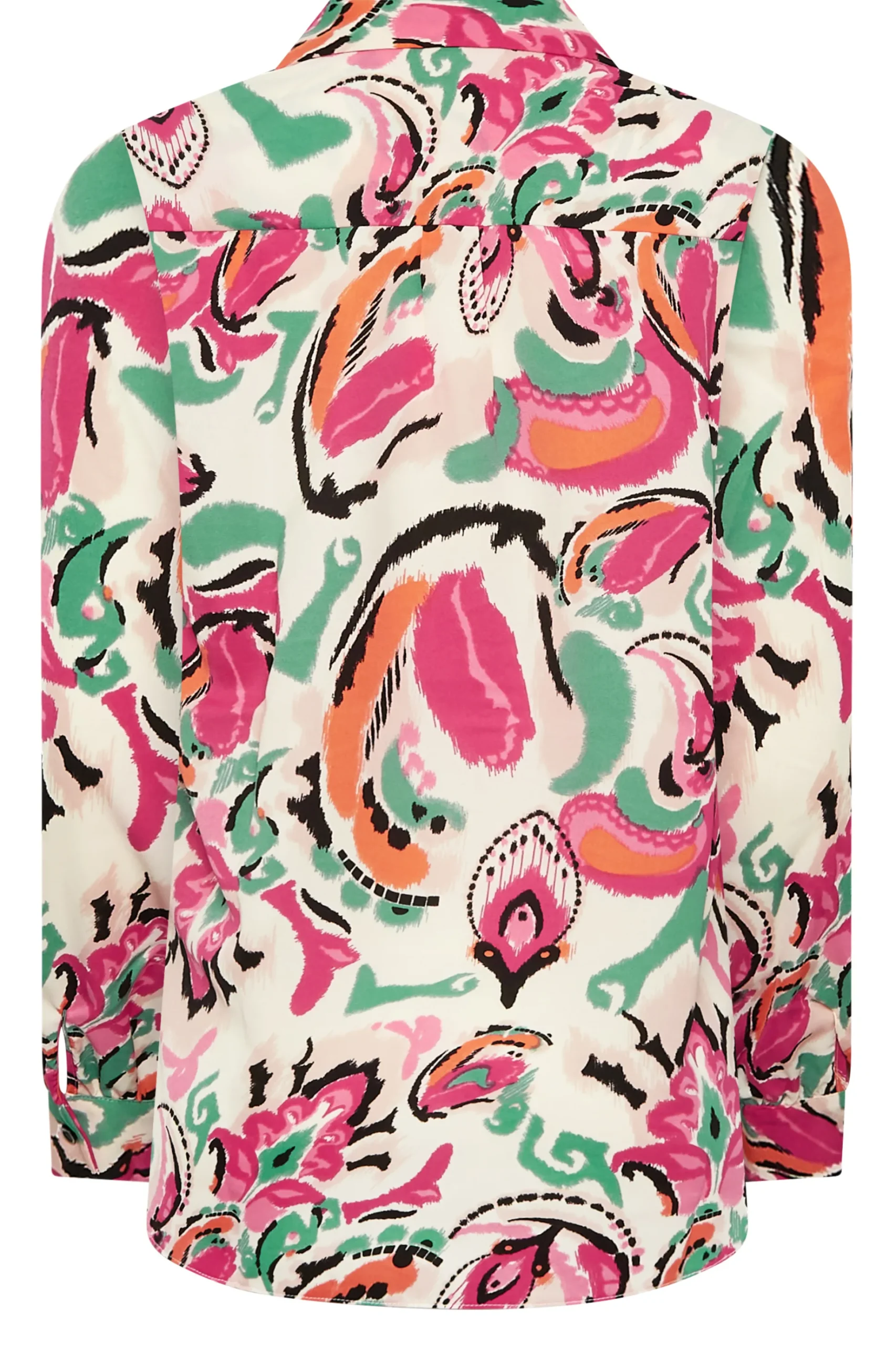 M&Co Womens M&Co Pink Paisley Print Long Sleeve Shirt