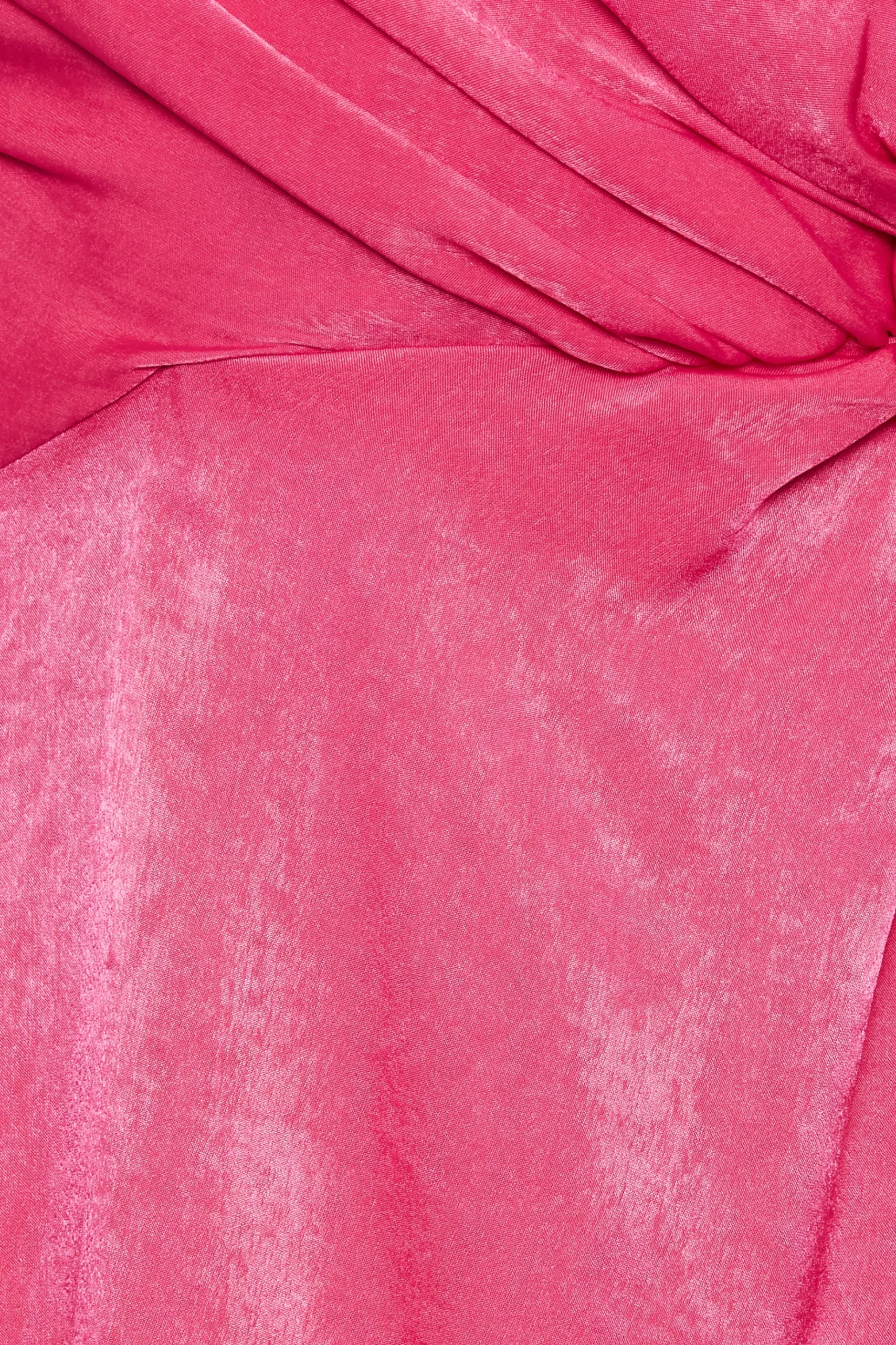 M&Co Womens M&Co Pink Satin Wrap Dress