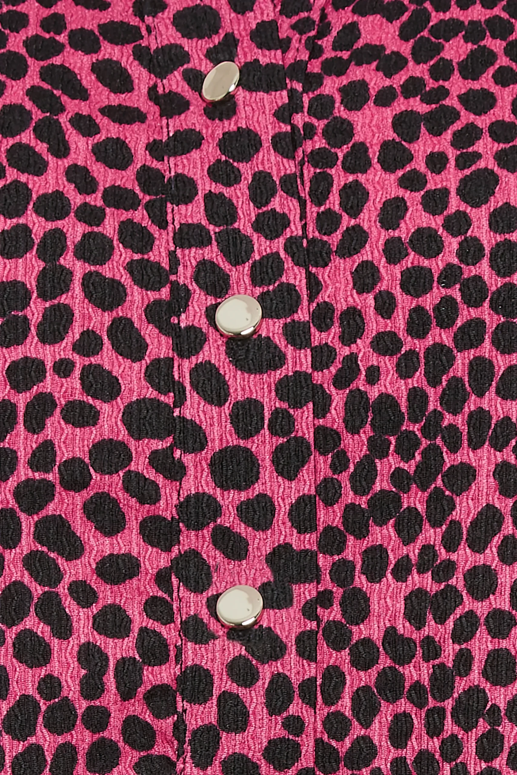 M&Co Womens M&Co Pink Spot Print Half Placket Jersey Shirt