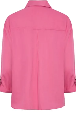 M&Co Womens M&Co Pink Statement Button Shirt