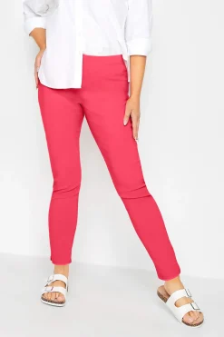 M&Co Womens M&Co Pink Stretch Bengaline Trousers