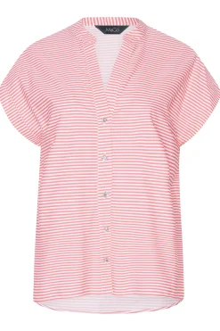 M&Co Womens M&Co Pink Stripe Print Shirt