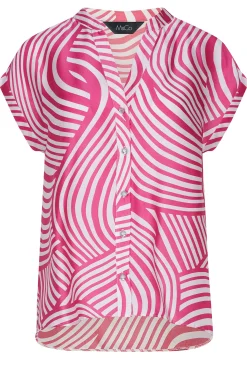 M&Co Womens M&Co Pink Swirl Print Shirt