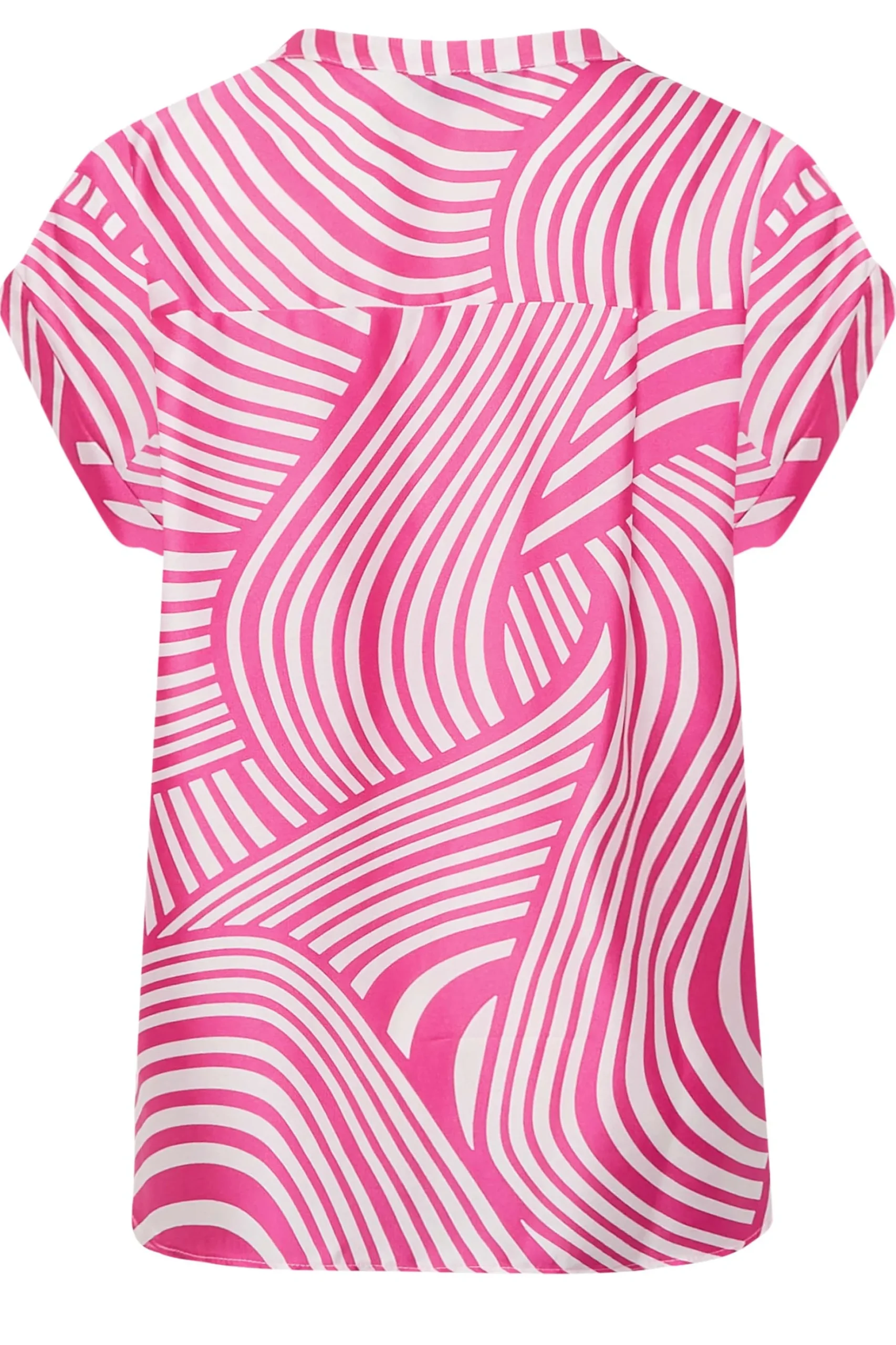 M&Co Womens M&Co Pink Swirl Print Shirt