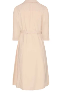 M&Co Womens M&Co Pink Tie Waist Shirt Dress