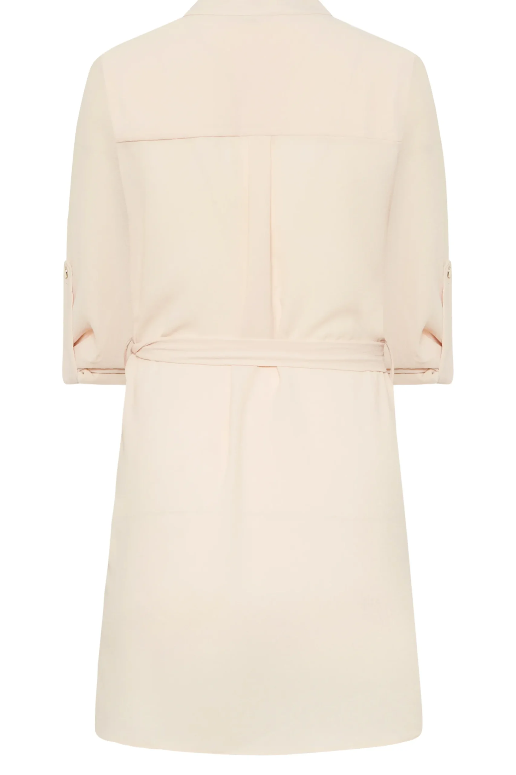 M&Co Womens M&Co Pink Tie Waist Blouse