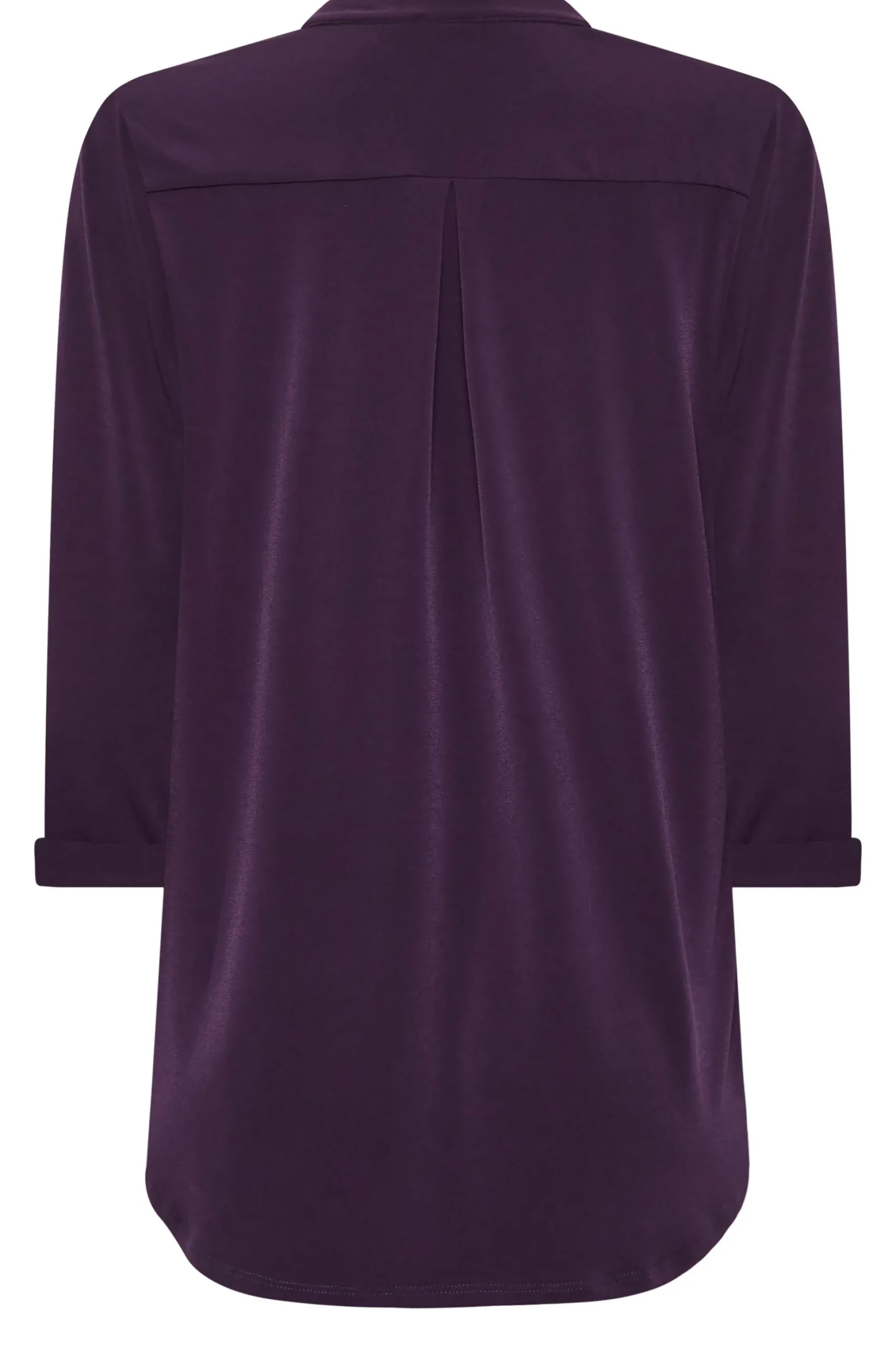 M&Co Womens M&Co Purple Half Placket Shirt