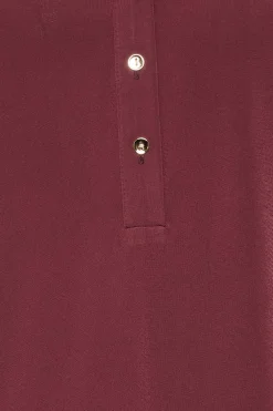 M&Co Womens M&Co Purple Half Placket Blouse