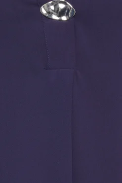 M&Co Womens M&Co Purple Statement Button Tab Sleeve Shirt