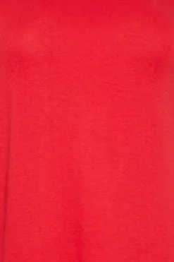 M&Co Womens M&Co Red Balloon Sleeve Top