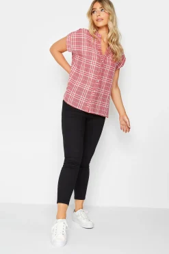 M&Co Womens M&Co Red Check Print Shirt