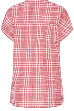 M&Co Womens M&Co Red Check Print Shirt