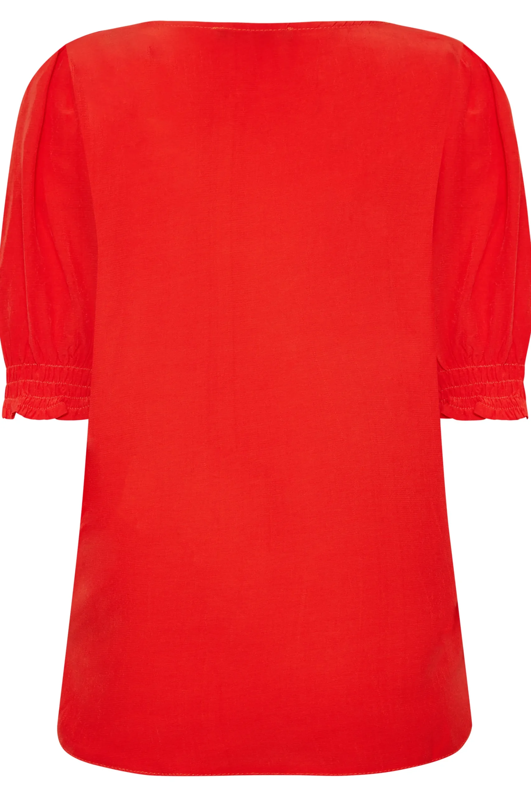 M&Co Womens M&Co Red Frill Front Blouse