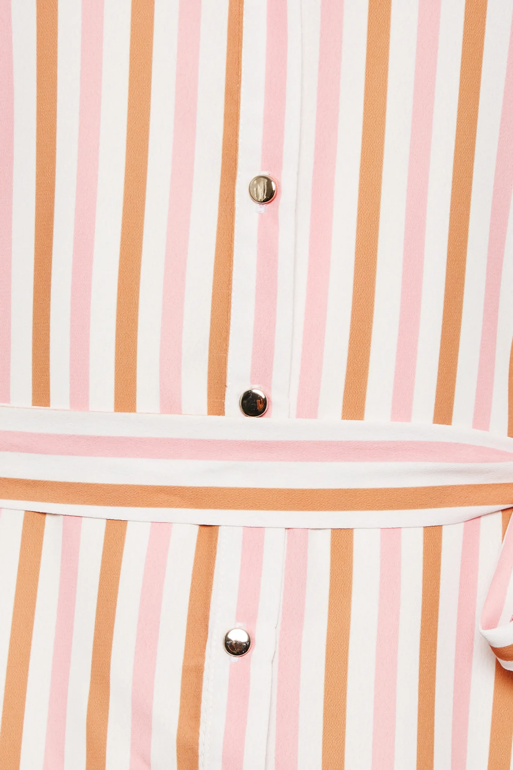M&Co Womens M&Co White & Pink Stripe Tie Waist Blouse