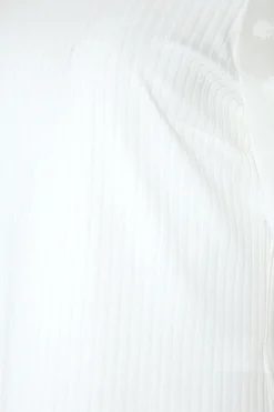 M&Co Womens M&Co White Dobby Sleeve Blouse