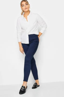M&Co Womens M&Co White Fitted Poplin Shirt
