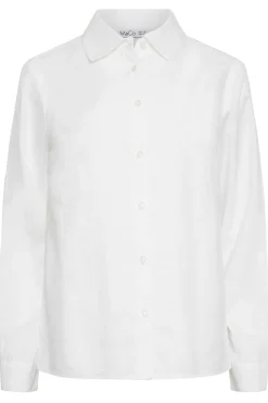 M&Co Womens M&Co White Fitted Poplin Shirt