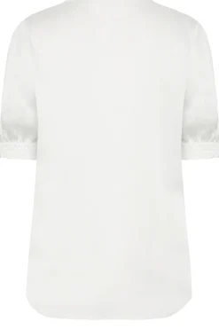 M&Co Womens M&Co White Frill Front Blouse