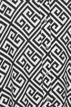 M&Co Womens M&Co White Geometric Print Shirt