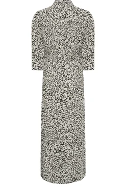 M&Co Womens M&Co White Ivory Floral Print Tie Belt Shirt Dress