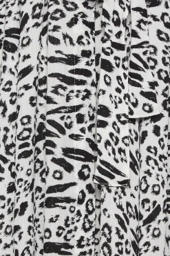 M&Co Womens M&Co White Mixed Animal Print Shirt Dress