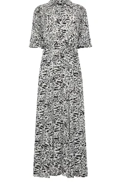 M&Co Womens M&Co White Mixed Animal Print Shirt Dress