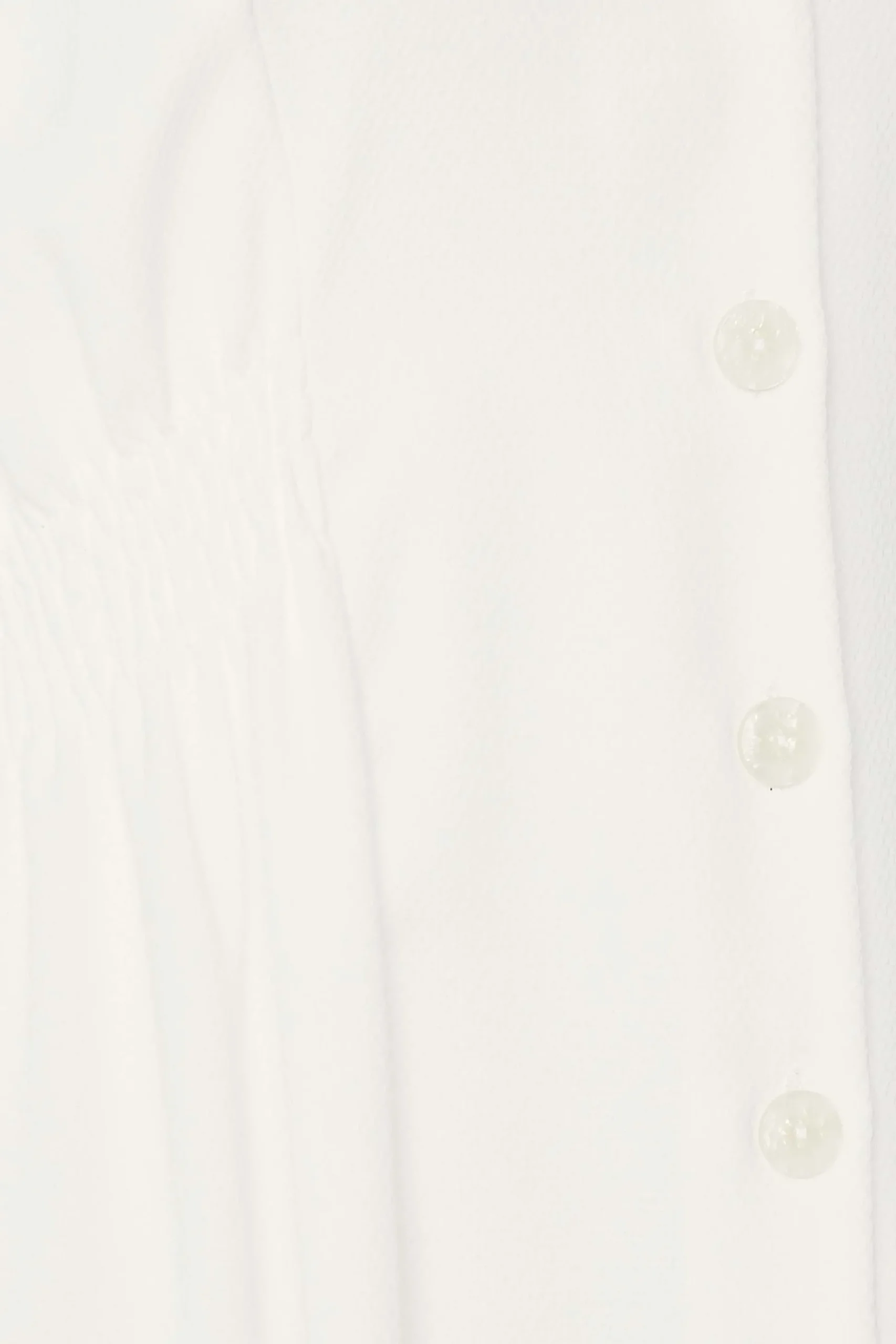 M&Co Womens M&Co White Shirred Waist Button Dress